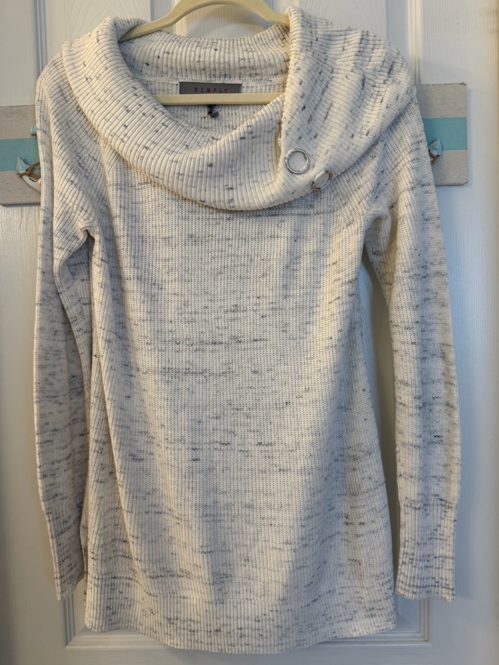 Simply by Love Scarlett Cowl Neck Pull-Over Sweater Sz M